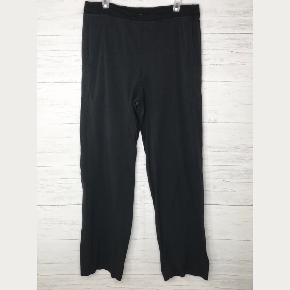 Black Wide Straight Leg Joggers Jogging Pants